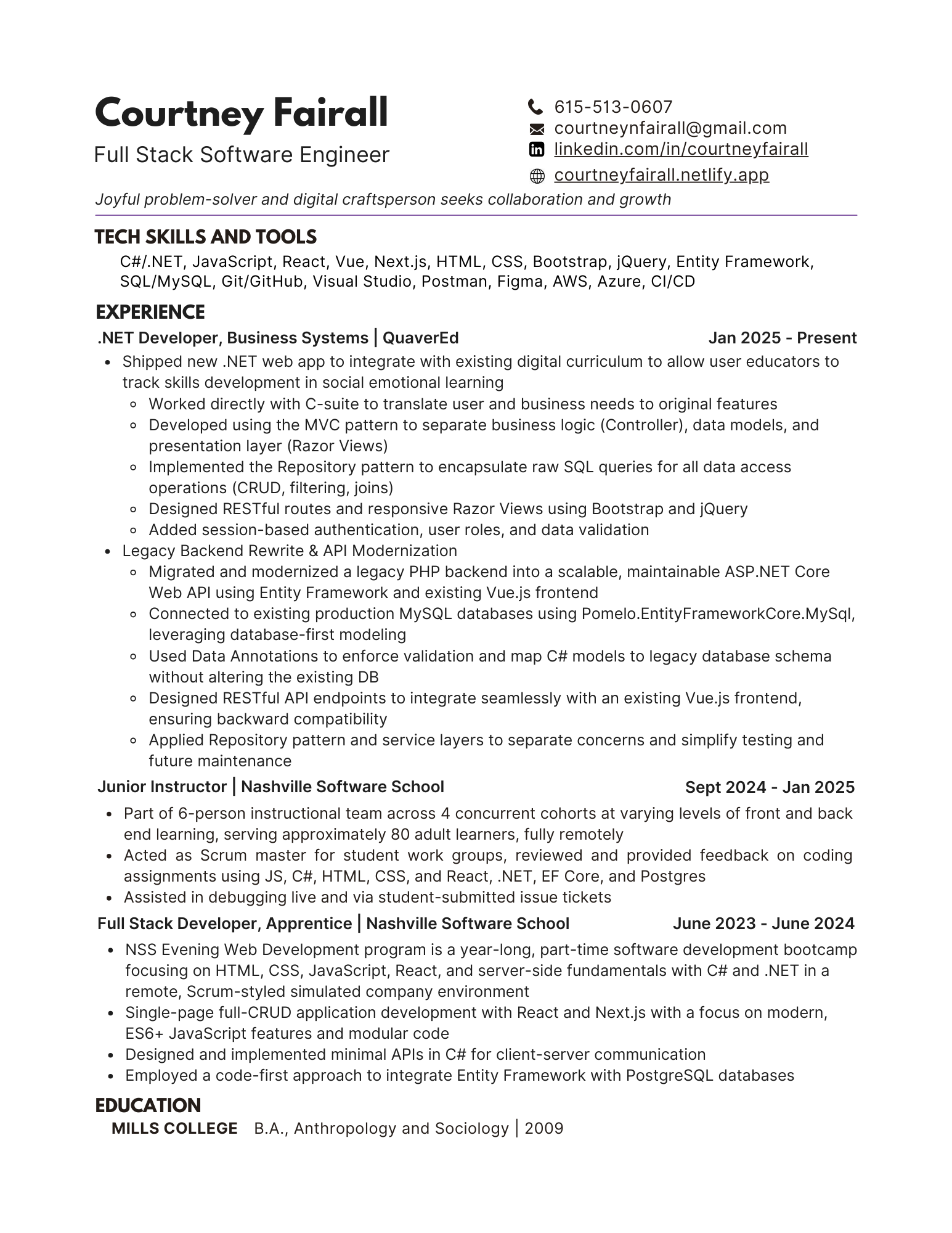 resume